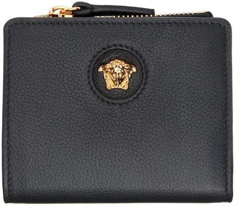 versace black bifold medusa wallet|Versace: Black 'La Medusa' Chain Bifold Wallet .